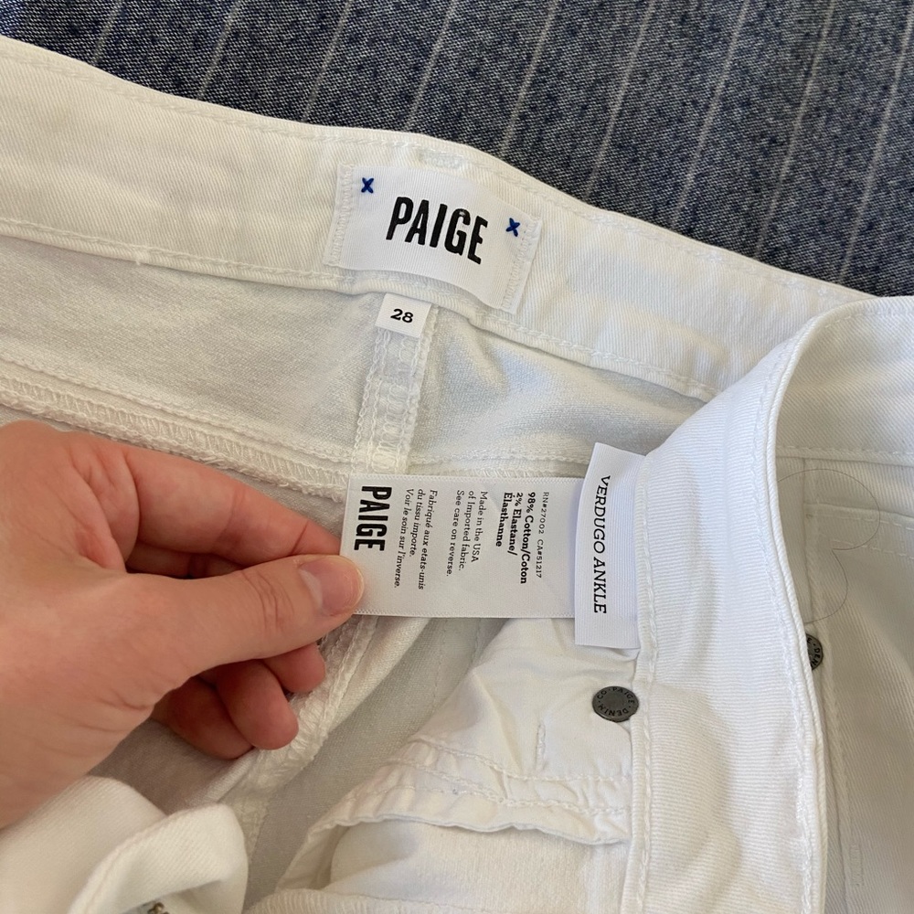 Paige Jeans - Verdugo Ankle White